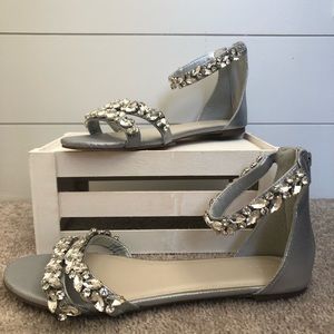 Wedding Sandal Flats Size 9